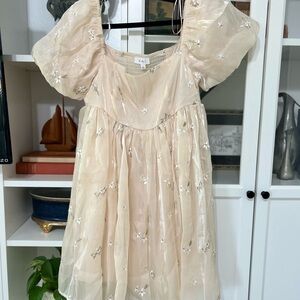 MABLE Dress with Floral Embroidery